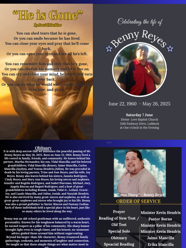 Prayer Reading of New Test Old Test Special Solo Obituary Speacial(01)