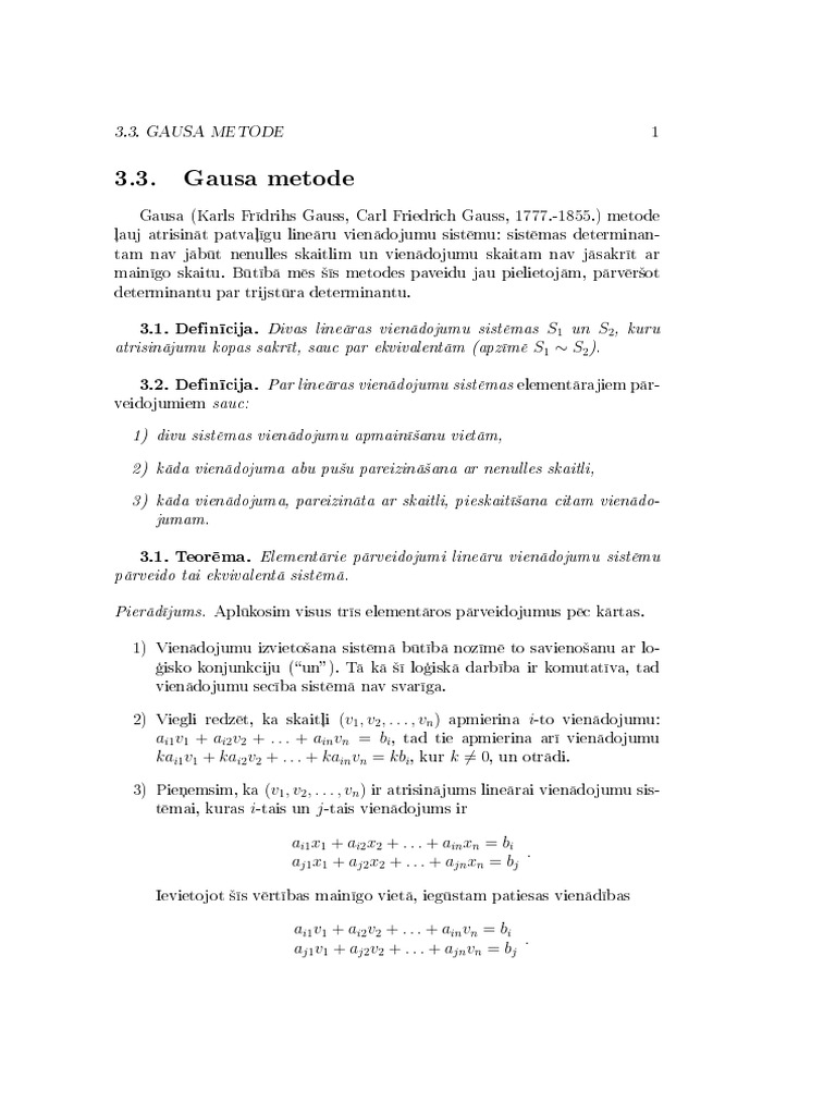 3-3gausa Metode | PDF