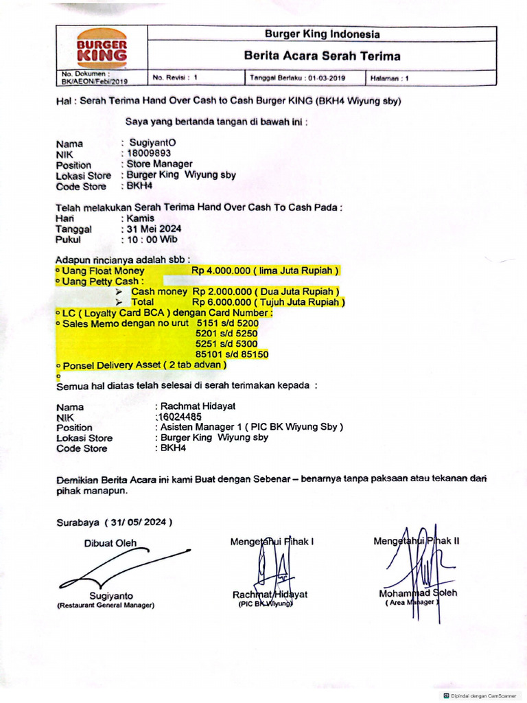 BA Float Money Sugiyanto | PDF