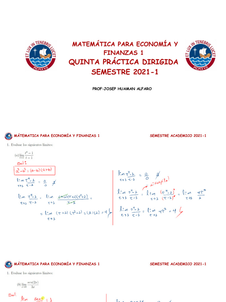 Práctica de Matemáticas para Finanzas 1 | PDF