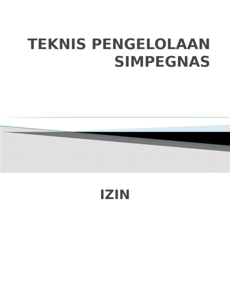 Teknis Pengelolaan Simpegnas | PDF