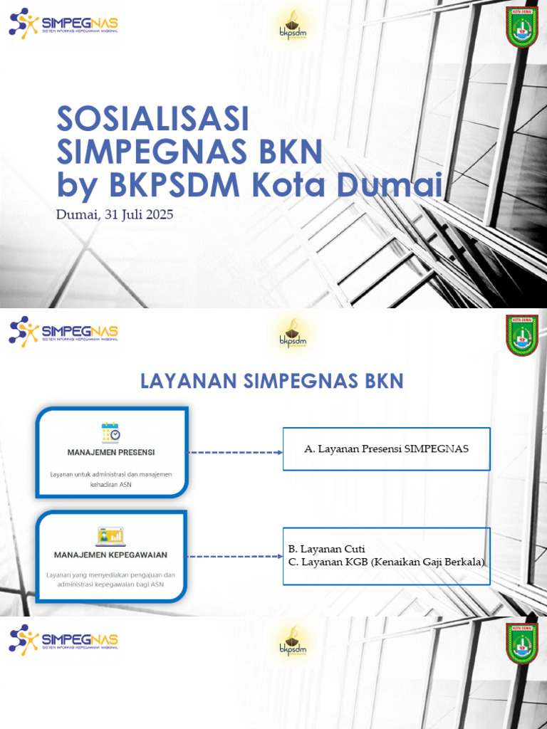 Panduan Presensi SIMPEGNAS BKN Dumai | PDF