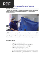 Técnicas de Doblado de Ropa Quirúrgica | PDF | Cirugía
