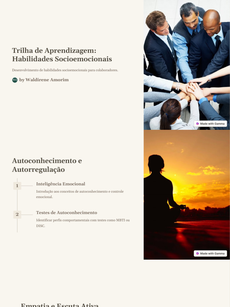 Habilidades Socioemocionais no Trabalho | PDF | Liderança | Empatia