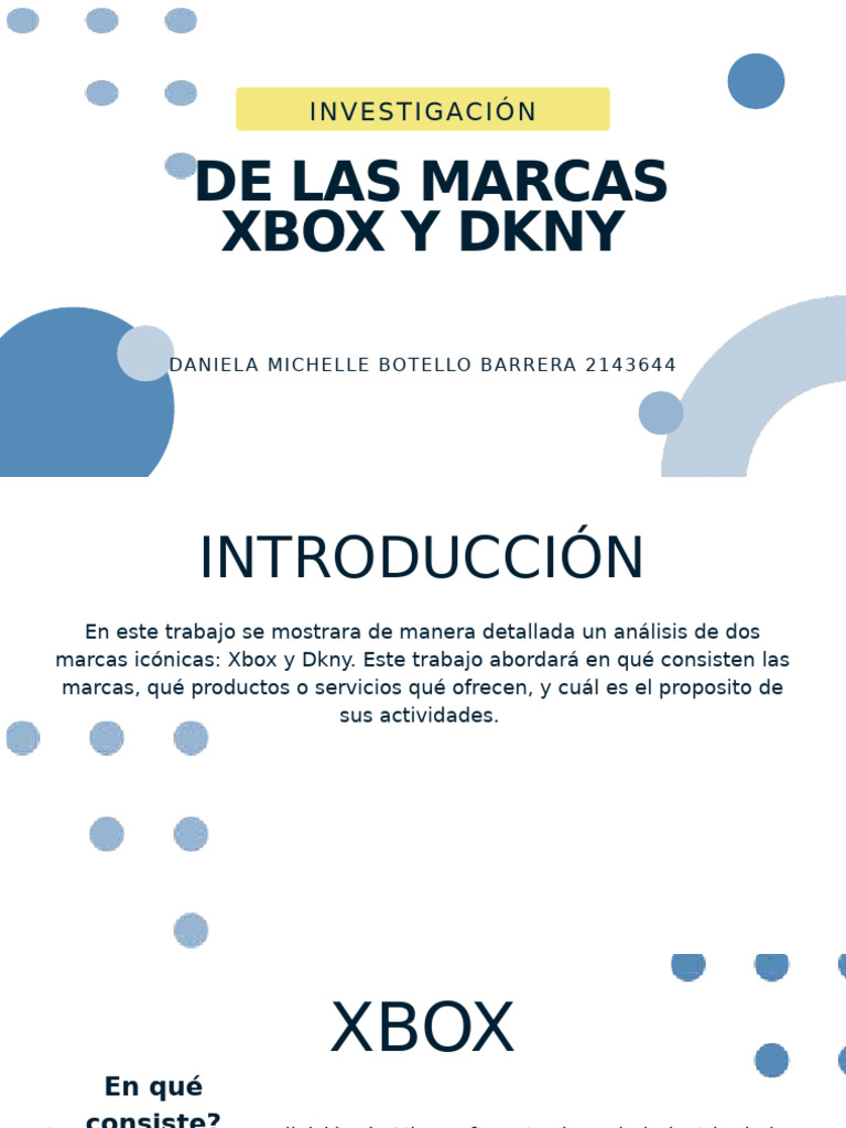 Botello - Daniela - XBOX Y DKNY3 | PDF | Xbox | Moda