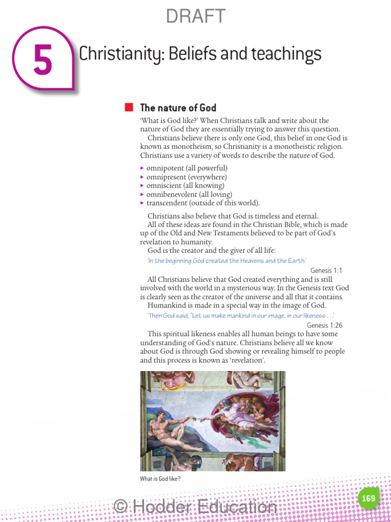 Core Beliefs of Christianity Explained | PDF | Genesis Creation ...