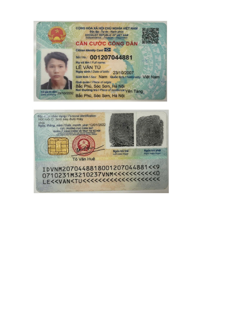CCCD Tú | PDF