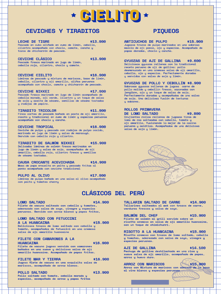 Menu Cielito | PDF