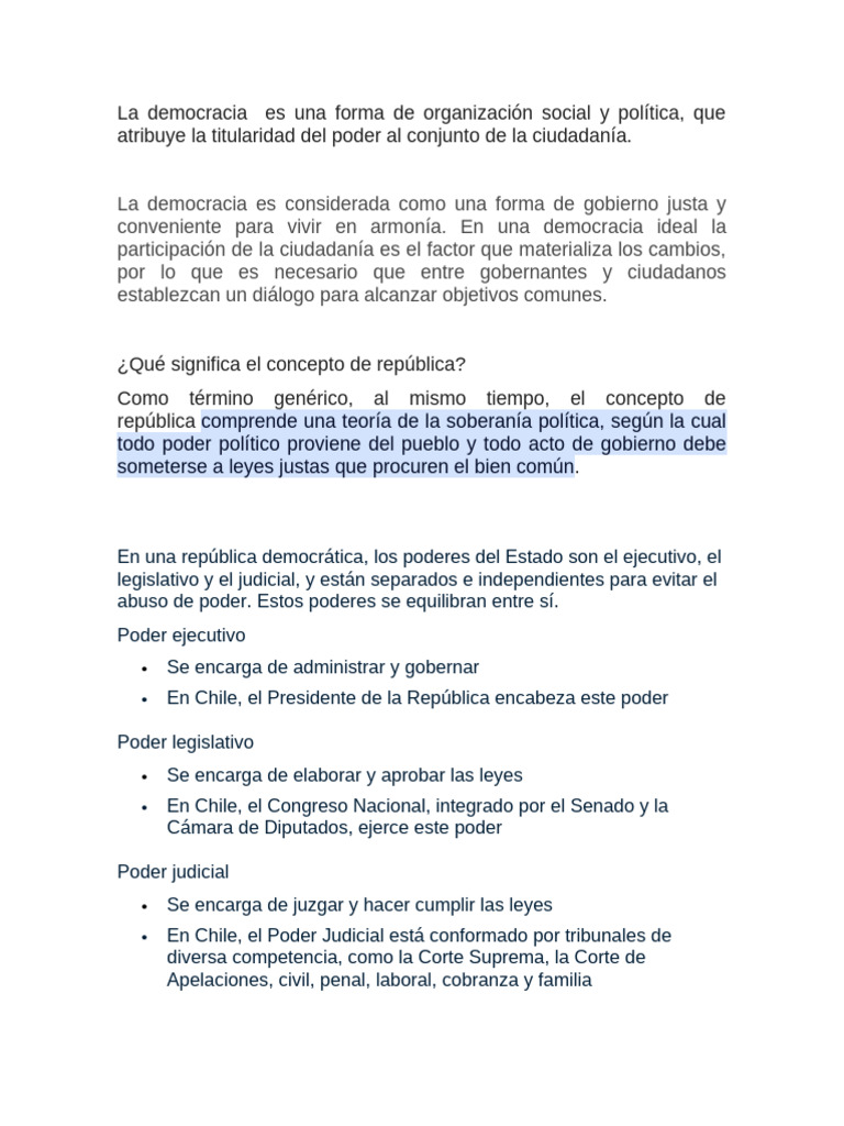 Significado de vivir en democracia | PDF | Ministerio (Departamento de ...