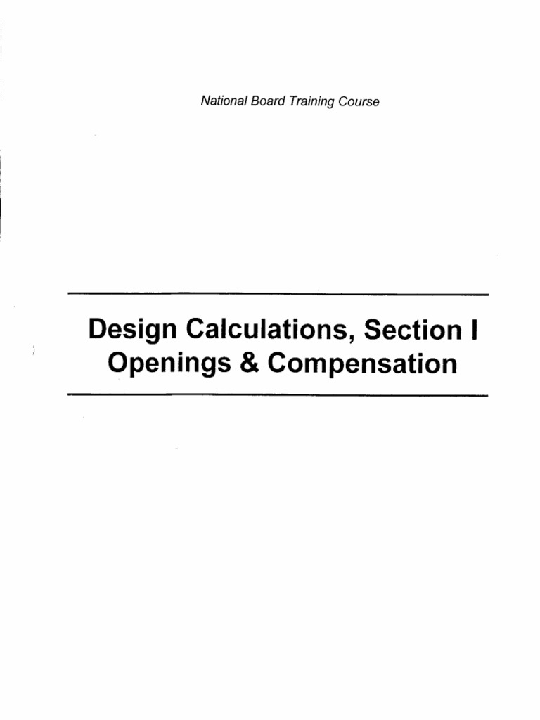 Design Calculation Section I | PDF