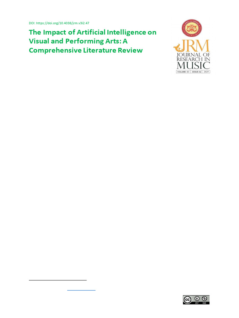 The Impact of Artificial Intelligence On Visual An | PDF | Artificial ...