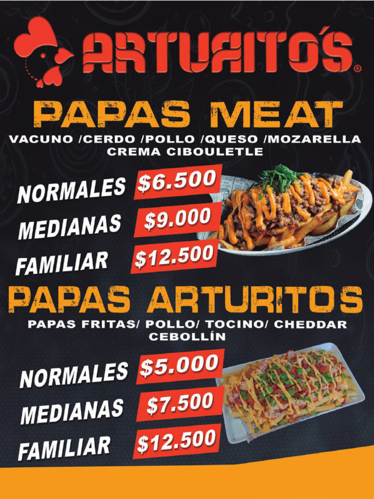 Menu Arturito | PDF