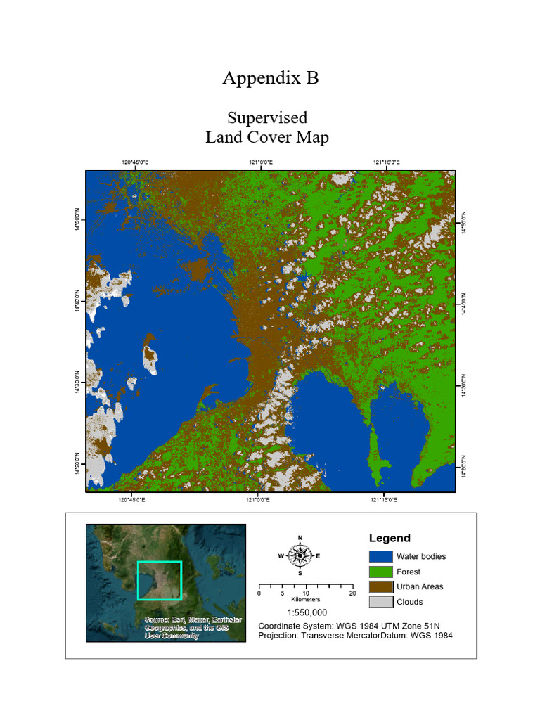 Supervised Land Cover Map Overview | PDF