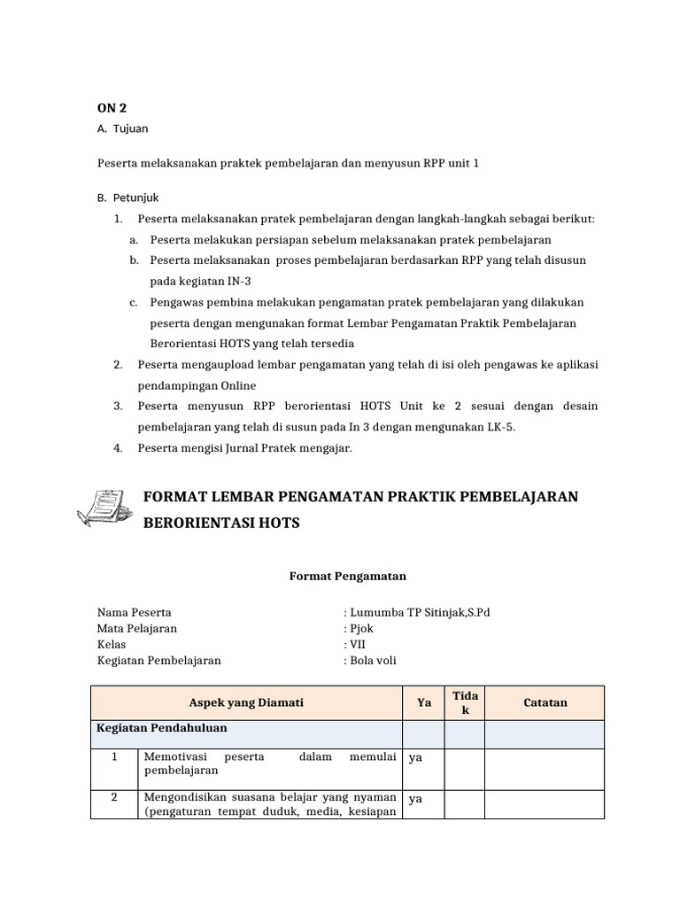 Praktik Pembelajaran Berorientasi HOTS | PDF