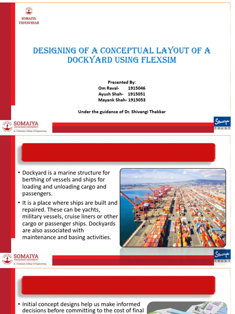Mini Project Presentation - Group 8 - Dockyard Layout | PDF | Warehouse