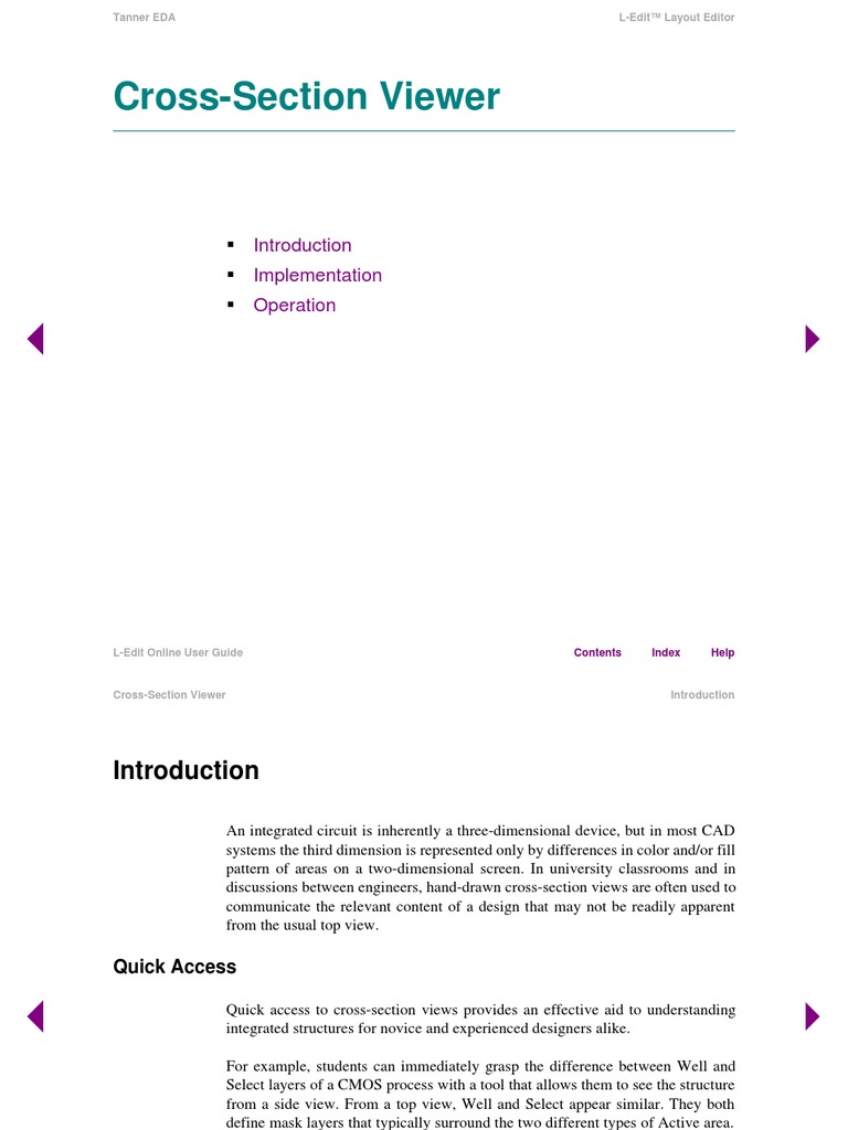 CrossSection Viewer Implementation Operation PDF Integrated Circuit Cross Section (Physics)