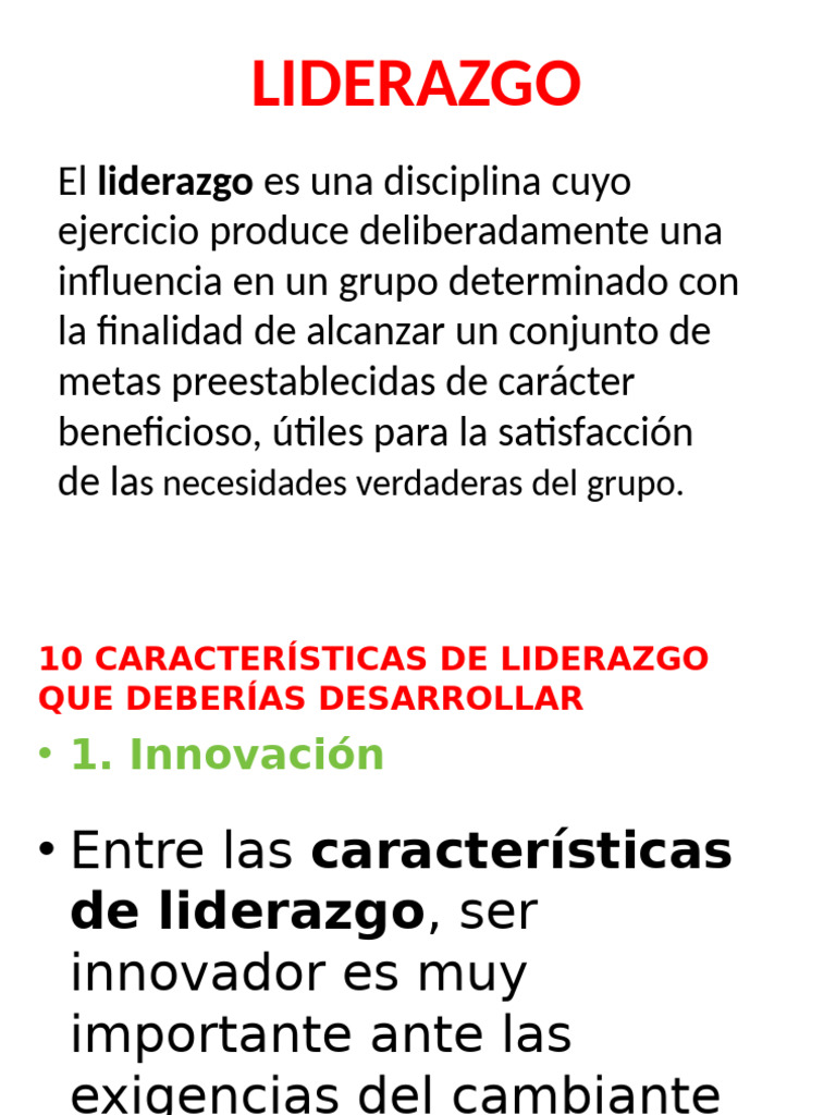 10 Claves para un Liderazgo Efectivo | PDF | Liderazgo | Iniciativa ...