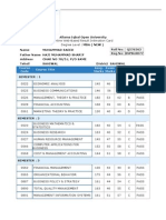 Mba Result Card