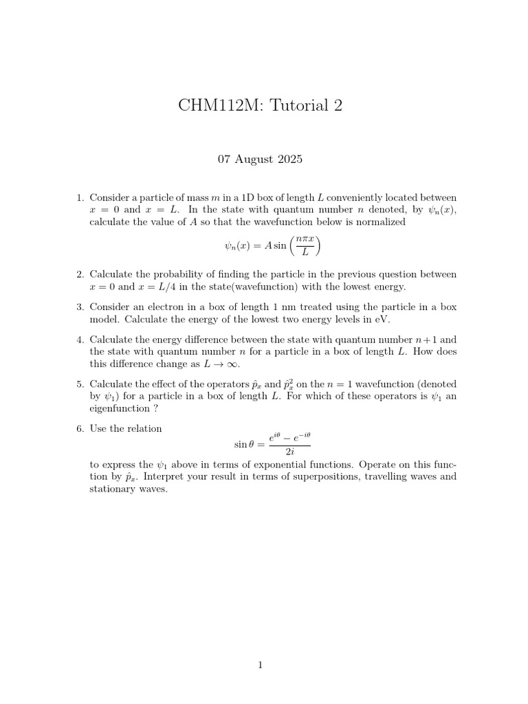 Tutorial 2 | PDF