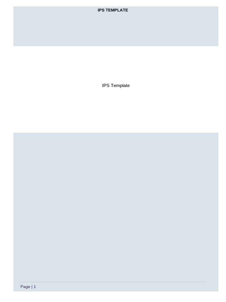 JSE College IPS Template Overview | PDF