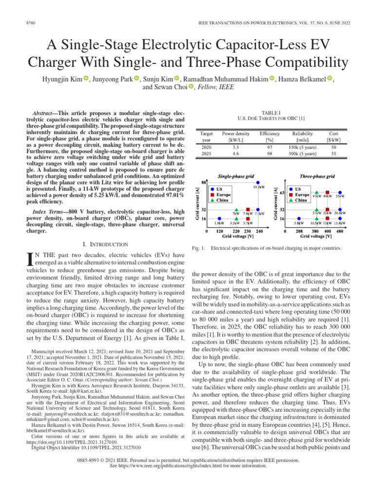 Capacitor-Less EV Charger Design | PDF | Battery Charger | Capacitor