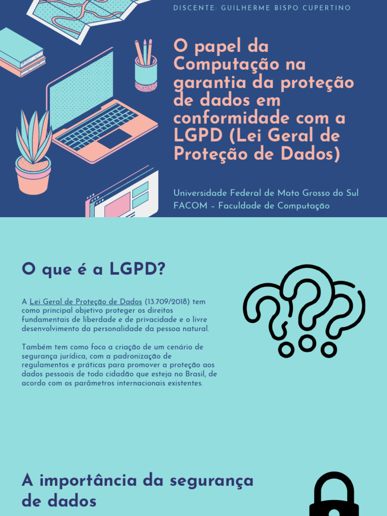 Computação e Proteção de Dados na LGPD | PDF | Privacidade de informações