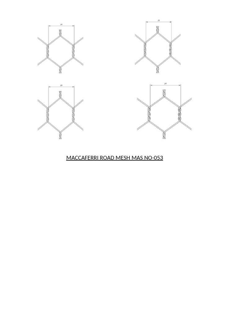 Maccaferri Road Mesh Mas No | PDF