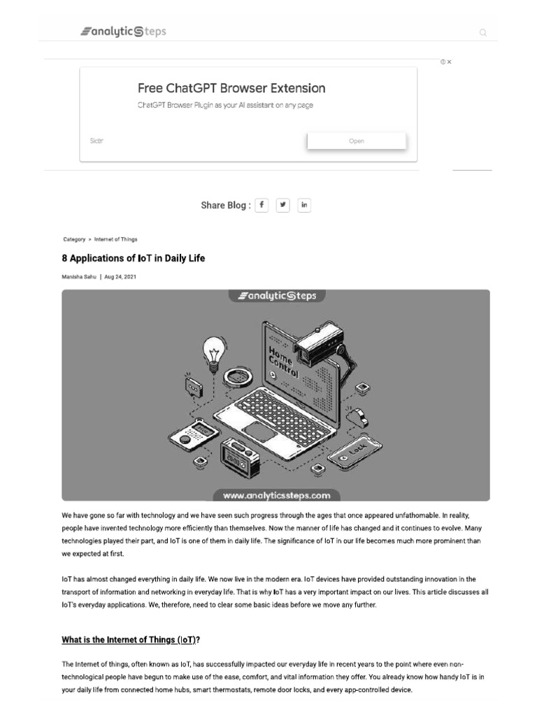 8 Applications of ICT in Daily Life | PDF