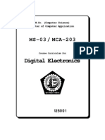 Digital Electronics: MS-03 / MCA-203