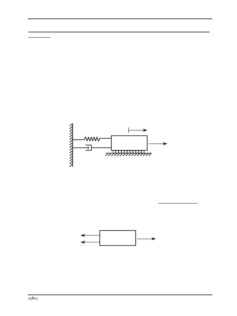 Deriving SDOF System Dynamics | PDF | Damping | Oscillation