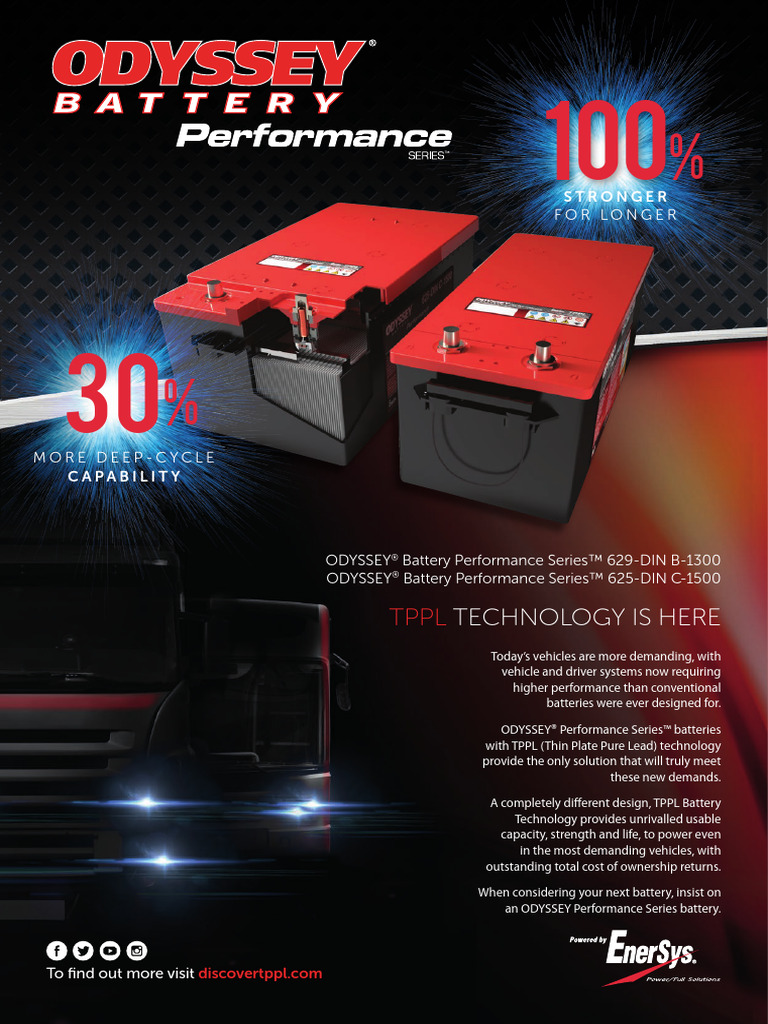 ODYSSEY® Performance Series Batteries | PDF | Rechargeable Battery ...