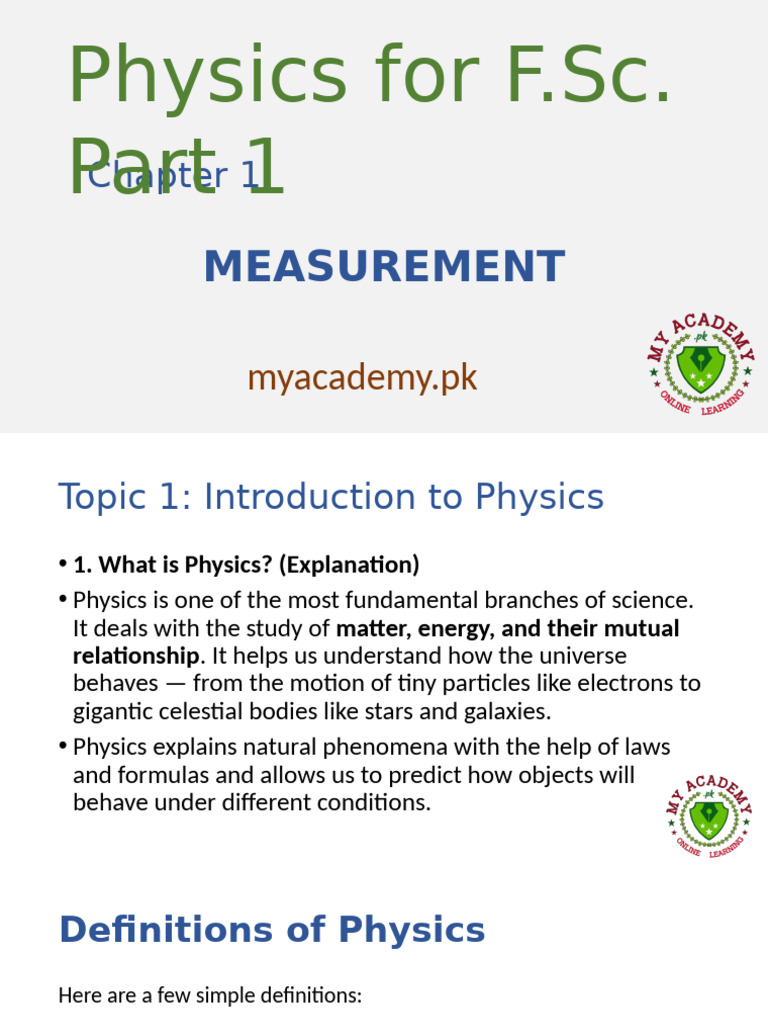 Understanding the Scope of Physics | PDF | Physics | Matter