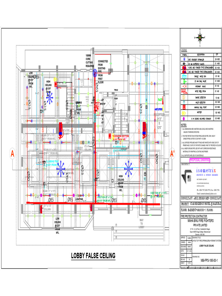 Fire Sprinkler System Layout Plan | PDF | Building Engineering ...