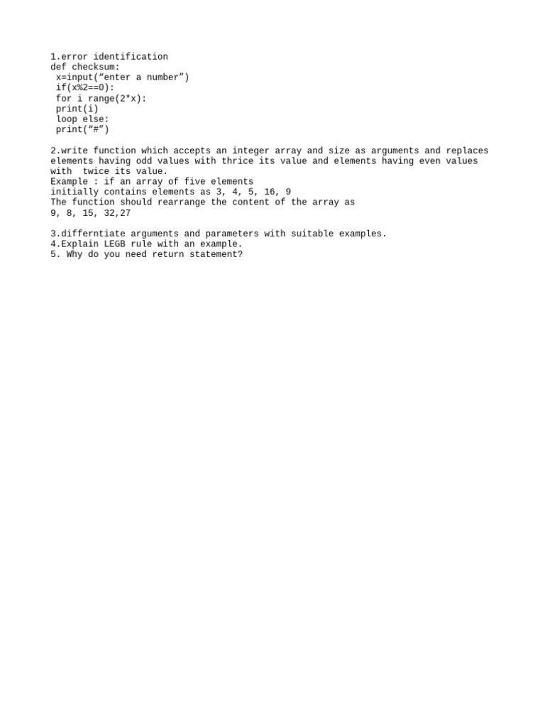 Python Functions and Error Handling Guide | PDF