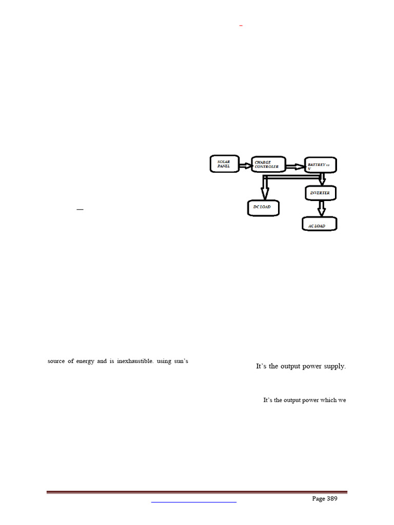 Design of Inverter With Solar Charge | PDF | Electric Power ...