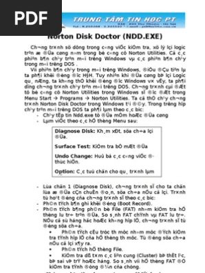 Norton Disk Doctor Ndd Exe Pdf