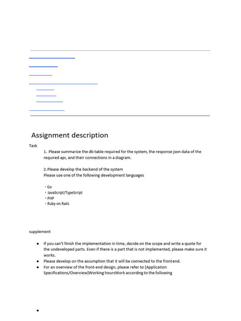 Backend Engineer Recruitment Problem | PDF | Specification (Technical ...