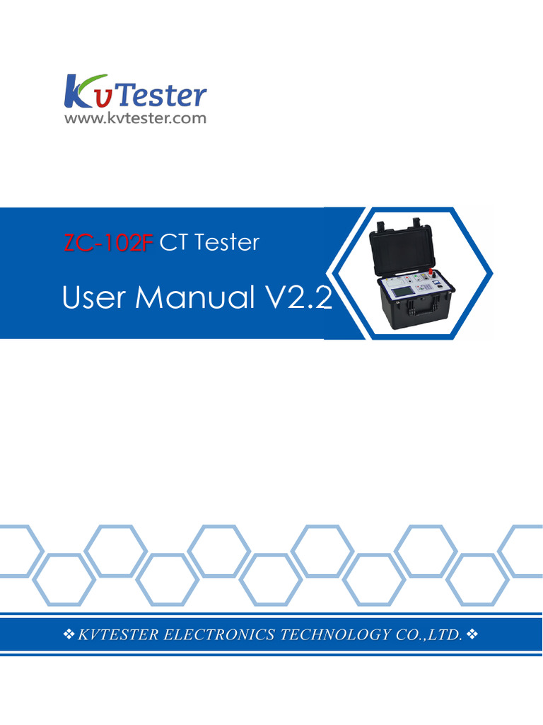 CT Tester User Manual V2.2 | PDF | Transformer | Power Supply