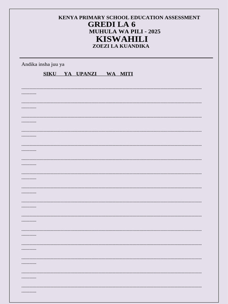 Grade 6 Insha | PDF