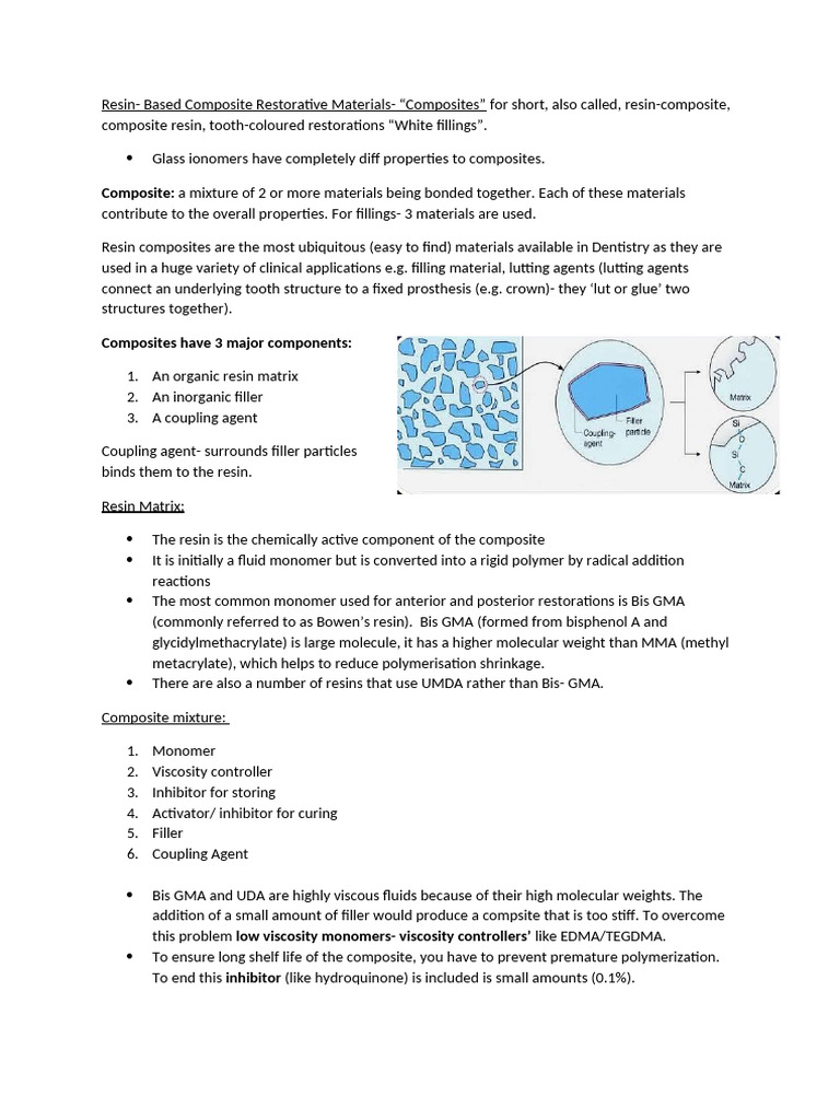L1 - Tooth Coloured Restorations | PDF | Dental Composite | Fatigue ...