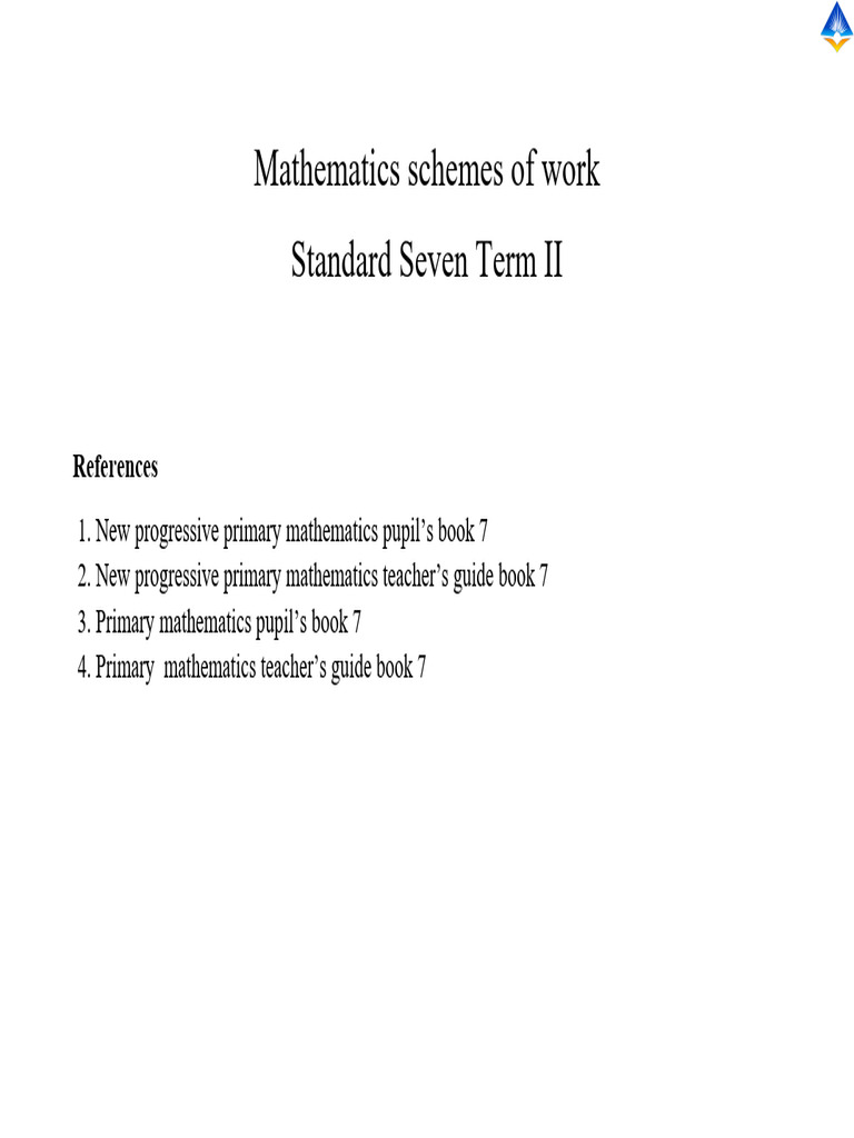 Standard 7 Mathematics Curriculum Guide | PDF | Shape | Triangle