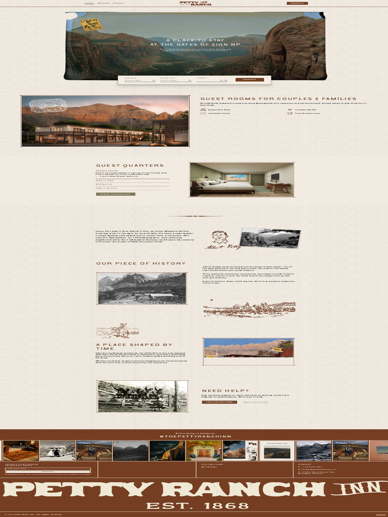 Petty Ranch Inn: Historic Stay in Springdale | PDF
