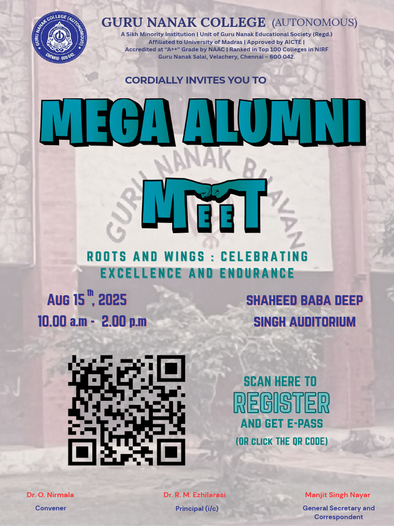 Alumni Reunion Poster Final 20250719 224438 0000-1 | PDF | Indian ...