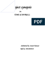 Project Synopsis: Time & Payroll