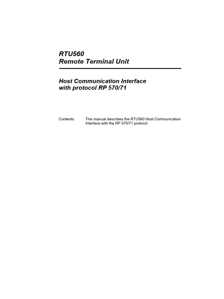 1 RP570-71 Host | PDF | Input/Output | Parameter (Computer Programming)