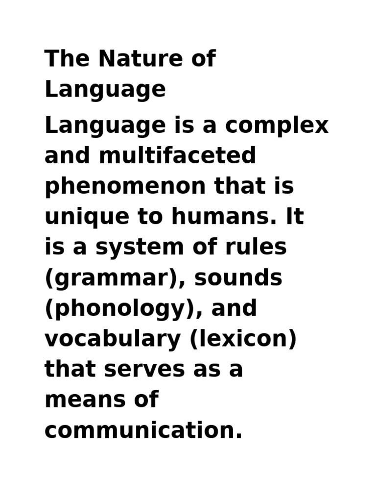 Elements of Language and Communication | PDF | Language Acquisition ...