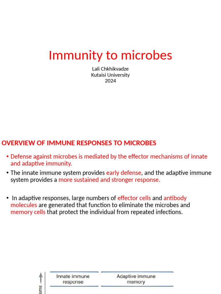 Immune Responses to Microbial Infections | PDF | Immune System | Phagocyte