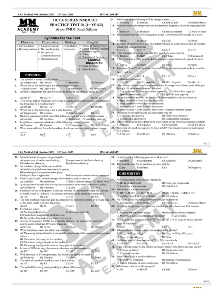 MM Test#4 | PDF