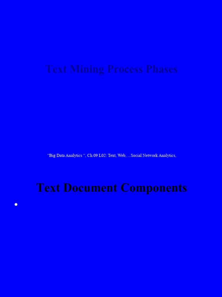 Text Mining Process Phases Explained | PDF | Matrix (Mathematics ...