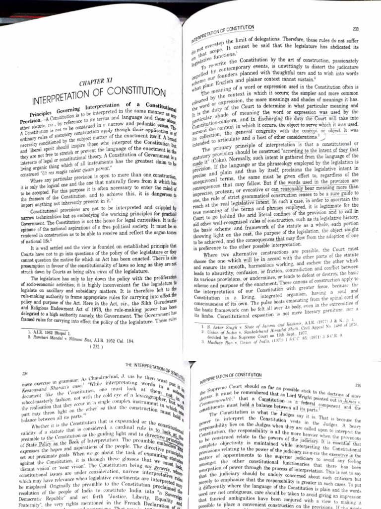 Constitutional Interpretation Principles | PDF | Statutory ...